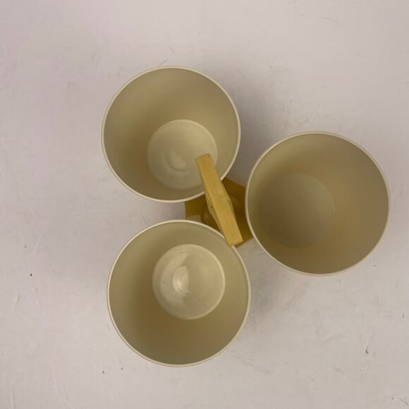 Vintage Tupperware Three Cup Serveware & Holder No Lids - Picture 6 of 6